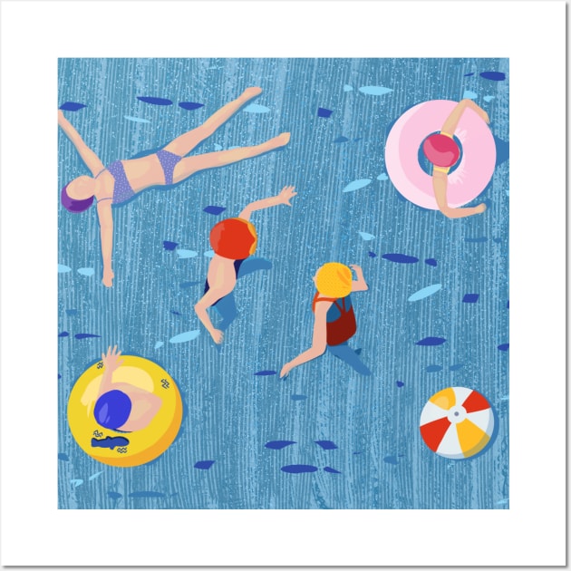 water games with buoy Wall Art by Mimie20